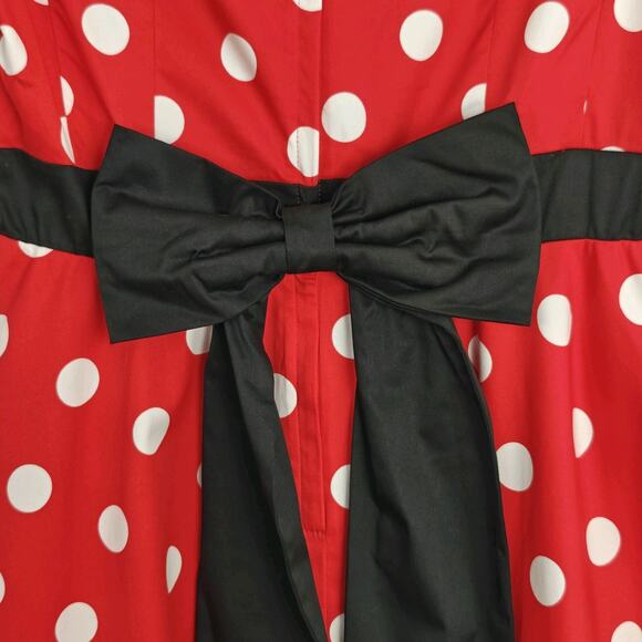 Disney Parks Dress Shop Minnie Mouse Epcot Germany Dirndl Octoberfest Red XL NWT - Picture 6 of 11